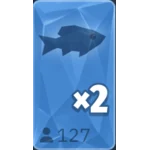 Grijze vis, regular-vak met 2x in Fishing Time